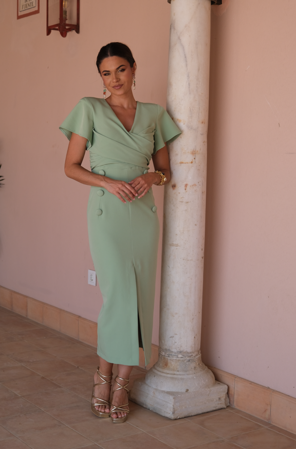 Vestido Tibet: Detalles De Botones Que Aportan Elegancia