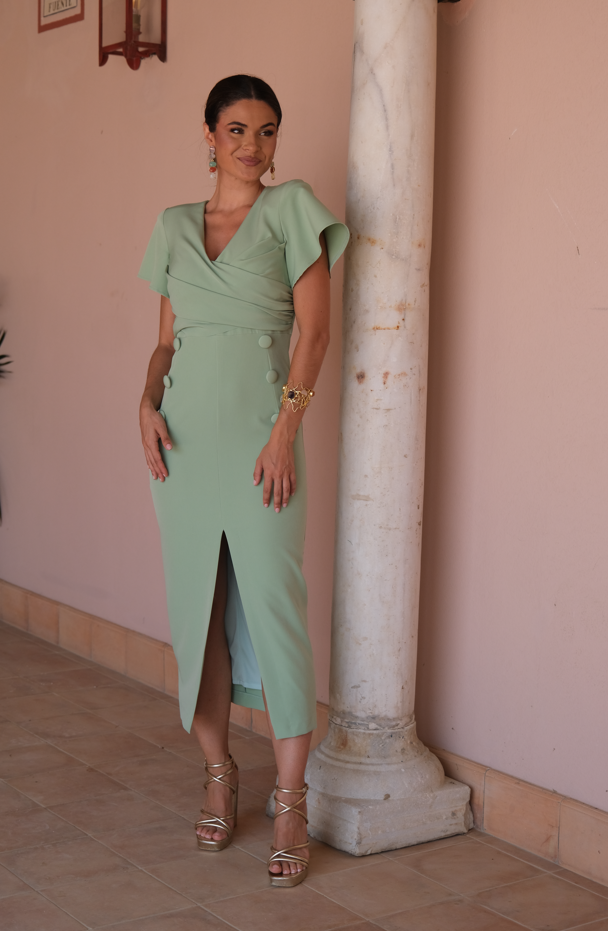 Vestido Tibet: Detalles De Botones Que Aportan Elegancia