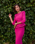 Vestido Ágata: Vestido Con Peplum ideal para Eventos Especiales